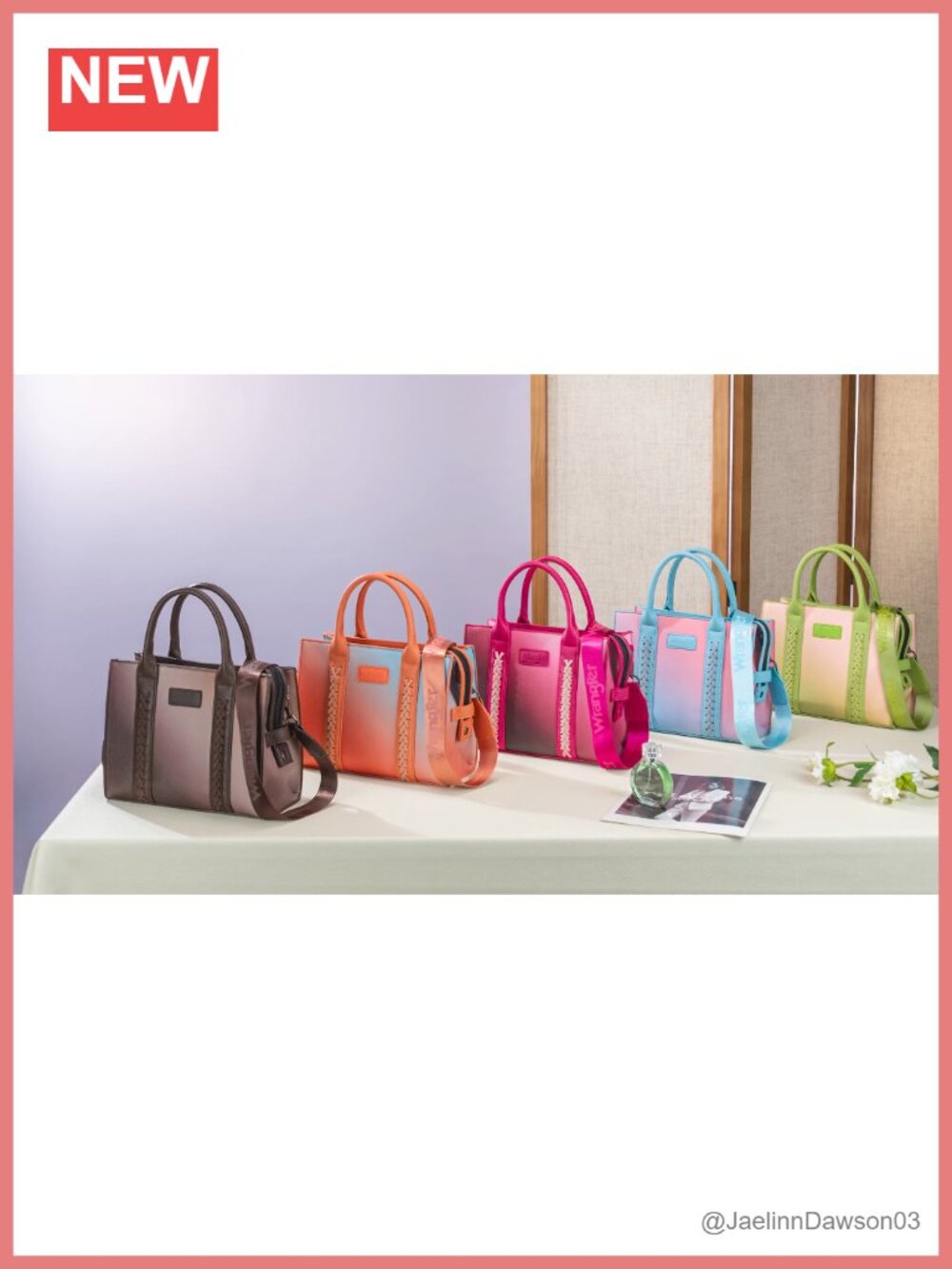 Faux Leather Satchel Tote with Adjustable Strap - Picture 6 of 6